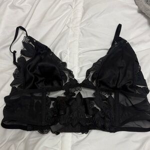 Elegant Black Lace Bralette